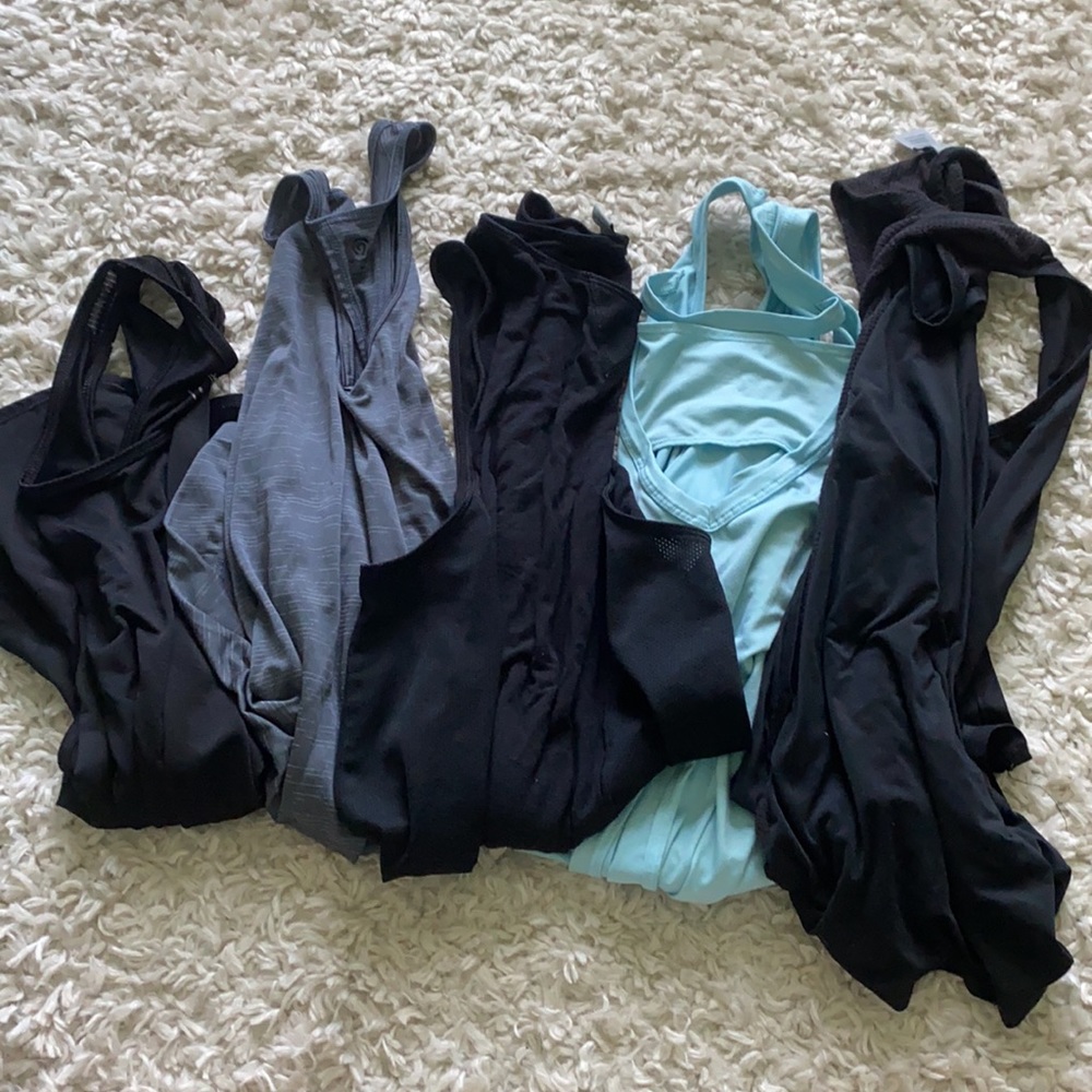 Lot of 5 Misc Workout Tank Tops - Champion XL